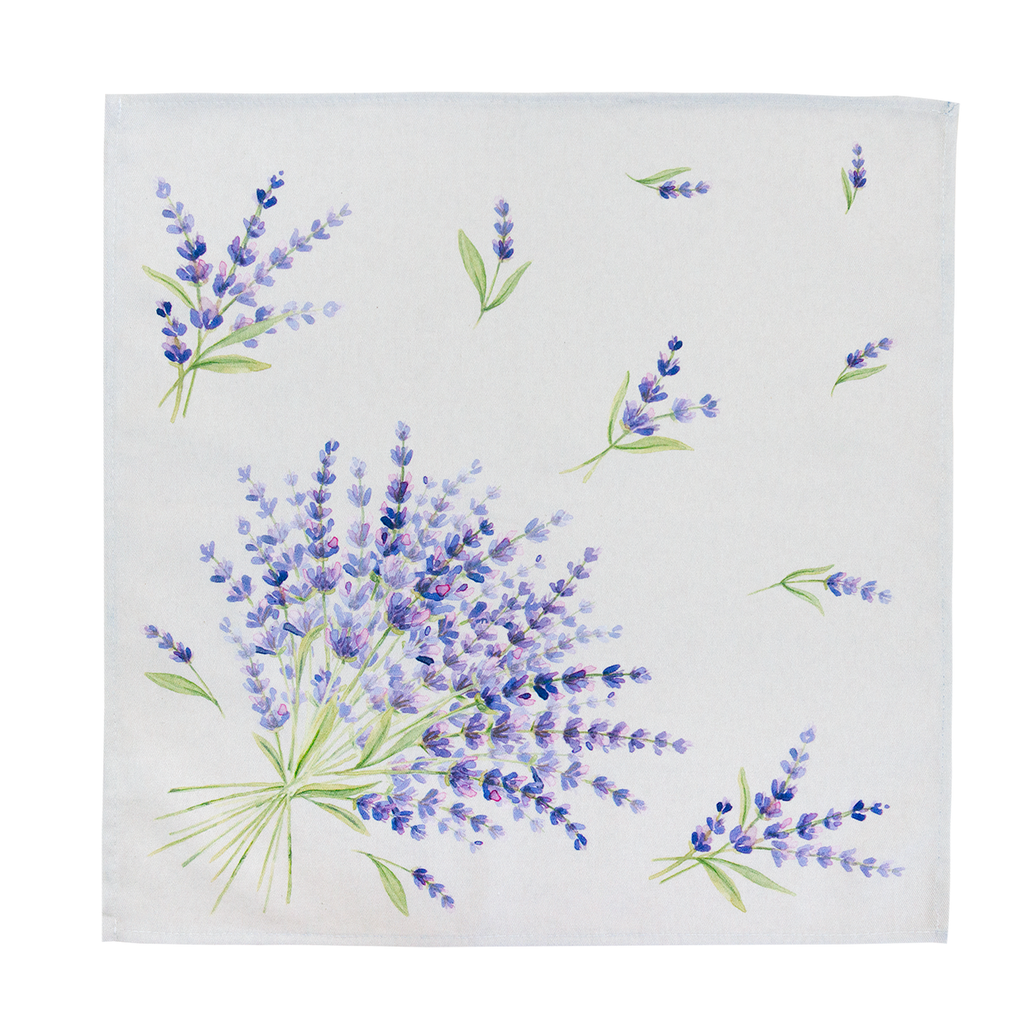 Cotton Serviette (Napkin) Bonnieux design Linen colour/Lavender