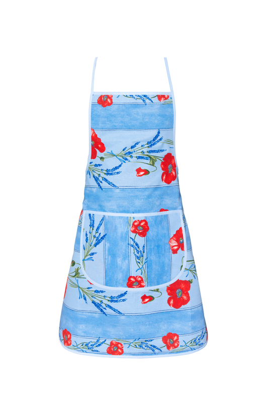 Cotton Apron - Coquelicot (Poppies) design
