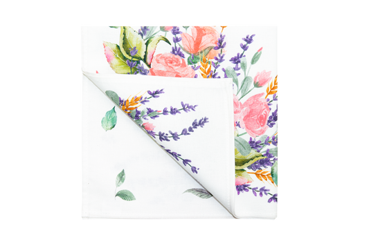 Cotton Serviette (Napkin) Grasse Floral - Jenny's Linens