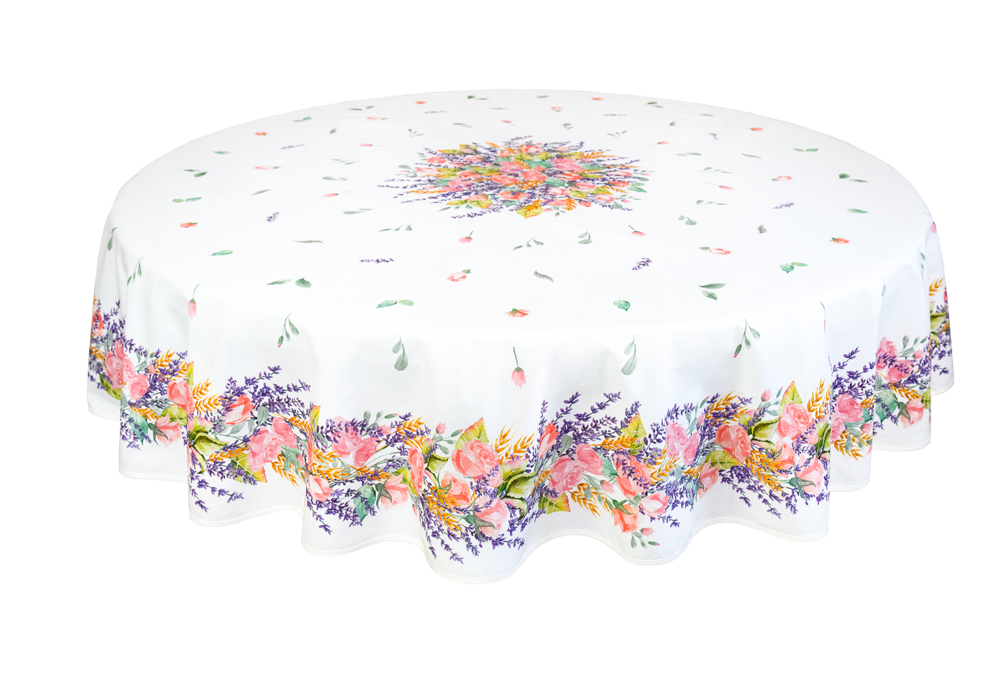 Wipe-clean Tablecloth, Grasse floral placee design