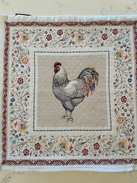 Jacquard 'Hens' Cushion 45cm square