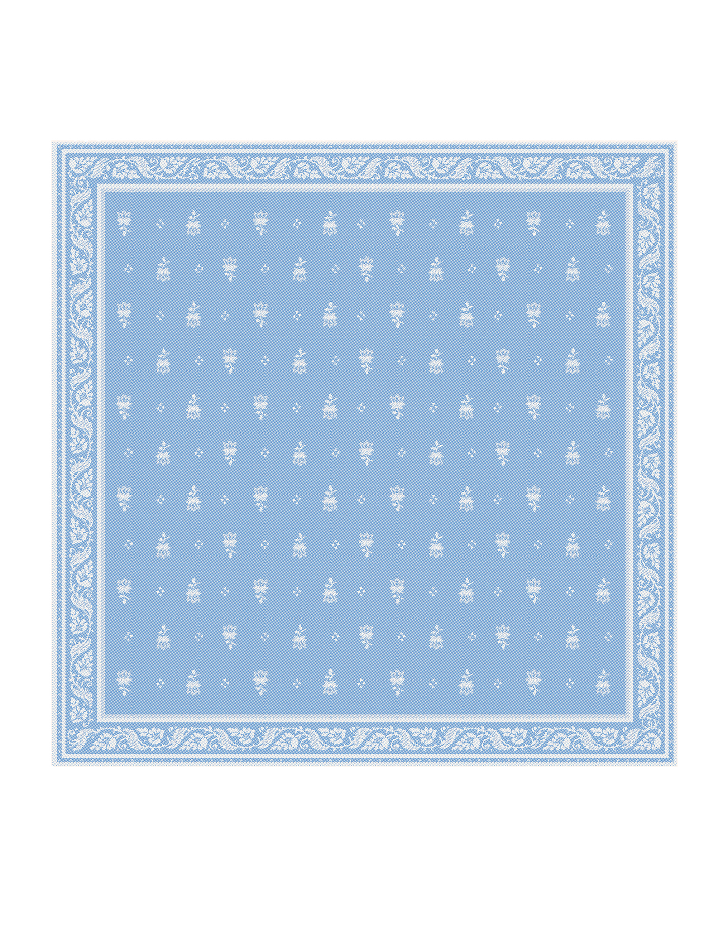 Light Blue Jacquard Serviette (Napkin) - Jenny's Linens