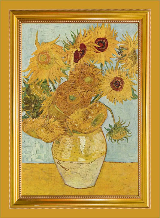 Cotton Teatowel - Van Gogh Sunflowers - Jenny's Linens 