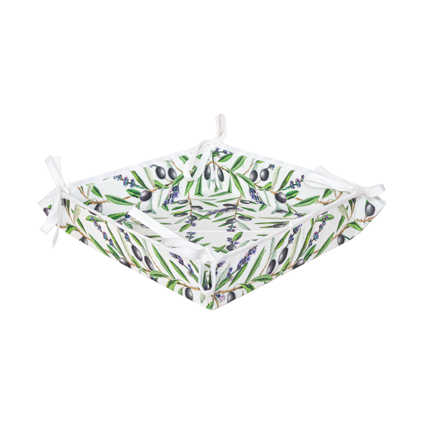 Cotton Breadbasket in Lauris blue design