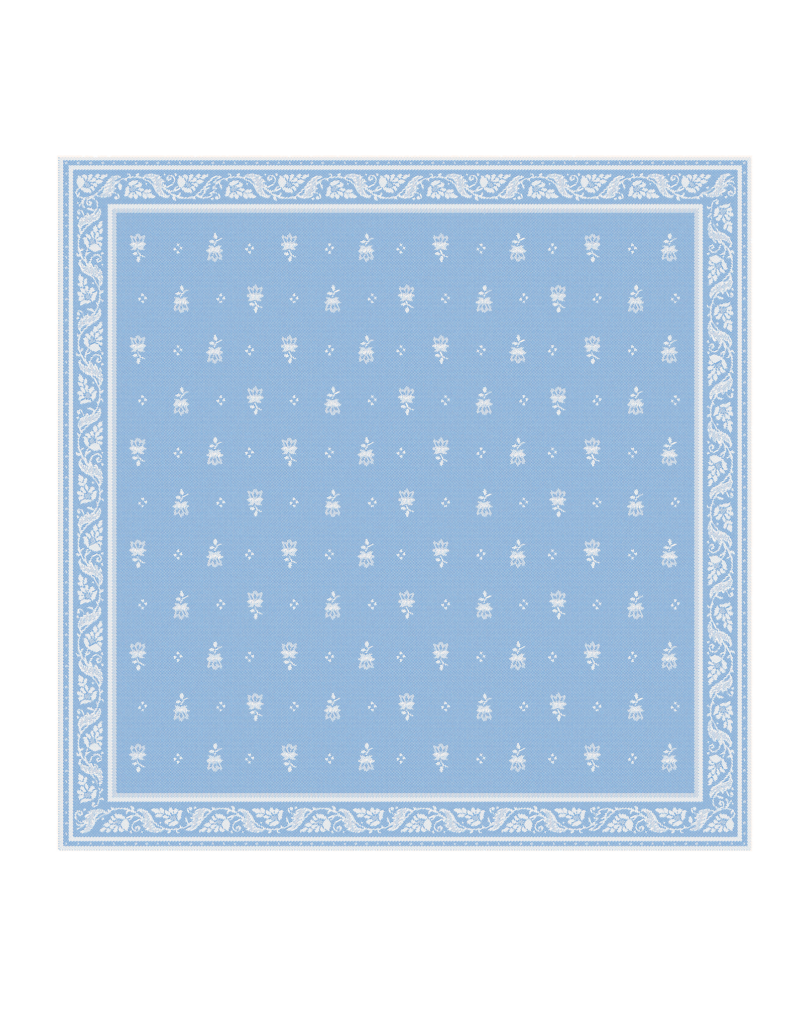 Light Blue Jacquard Serviette (Napkin) - Jenny's Linens 